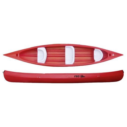 Canoa da fiume - REA - Aquarius - 4 posti / rossa / verde