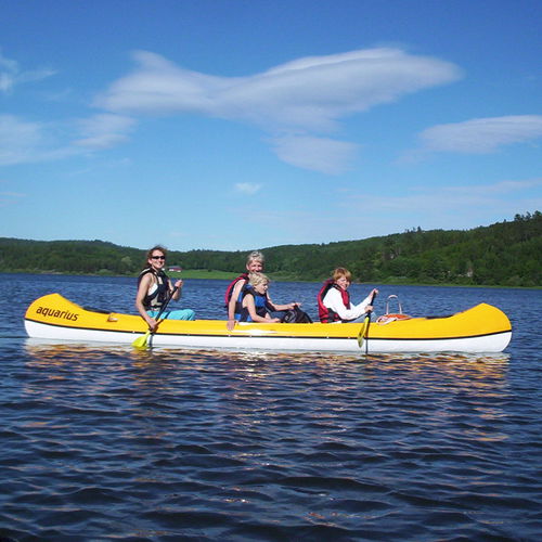 Canoa da pesca - NAOMU - Aquarius - 4 posti / rossa / blu