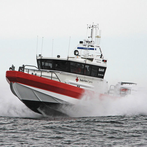 Barca professionale patrol boat - FF 45X SAR - HUKKELBERG BOATS - nave di ricerca e salvataggio / idroambulanza / entrobordo a idrogetto
