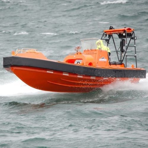Barca professionale barca di salvataggio - HB Springer 800 - HUKKELBERG BOATS - entrobordo a idrogetto / in alluminio / con scafo rigido