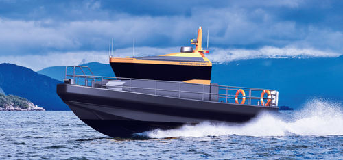 Barca professionale patrol boat - FF33 MK2 - HUKKELBERG BOATS - entrobordo a idrogetto / entrofuoribordo / in alluminio