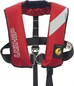 Giubbotto di salvataggio autogonfiabile - 12900 - USHIP - 165 N / unisex / con imbracatura di sicurezza