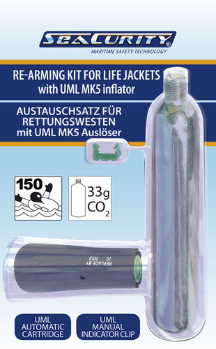 Kit di riarmo per giubbotti gonfiabili - 52006 / 52007 - SeaCurity GmbH