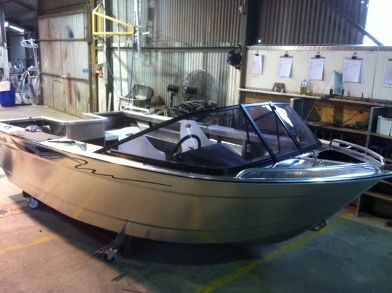 Bay boat fuoribordo - 440 THRESHER DORY - Marco Boats - con dual console / da pesca sportiva