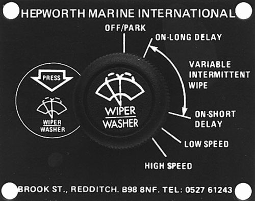 Interruttore per barca - Multi-speed - B.Hepworth and Co. Ltd.  - tergicristallo / rotativo