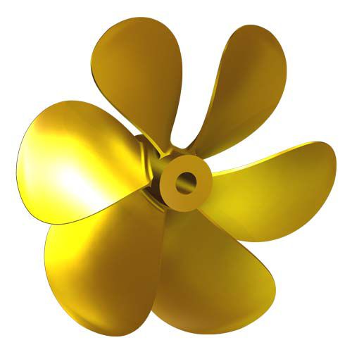 Elica per barca - FV13 - Italian Propellers S.r.l.  - a passo fisso / albero dell'elica / 6 pale