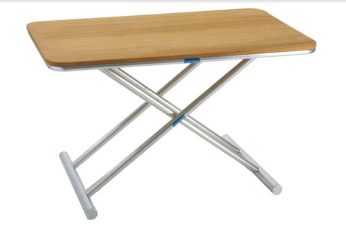 Tavolino per barca - NAUSICA TEAK - Metalstyle Srl - regolabile / in teak