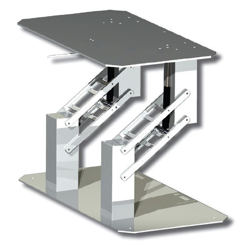 Base per tavolo telescopica - DOUBLE QUADRATICA - Metalstyle Srl - regolabile / in alluminio