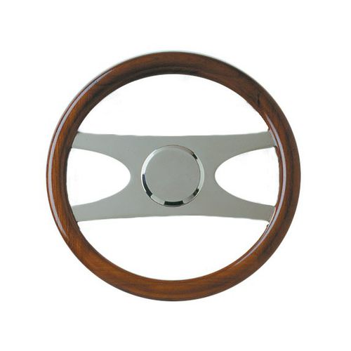 Volante per barca a motore in teak - UTOPIA - Metalstyle Srl - in acciaio inossidabile / design