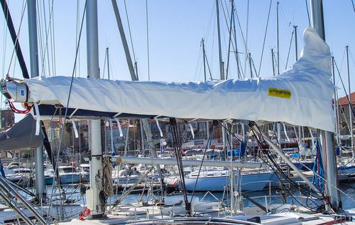 Telone di protezione per barca a vela - PVC - Orange Marine - per randa