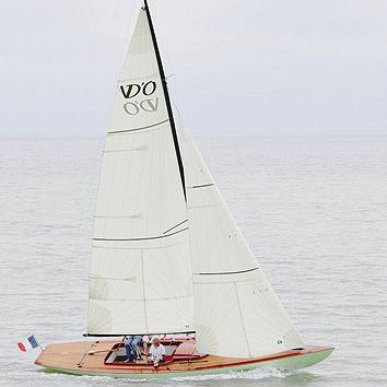 Barca a vela tradizionale - Vert d'O. - CHANTIER DES ILEAUX - daysailer / in legno / a propulsione elettrica