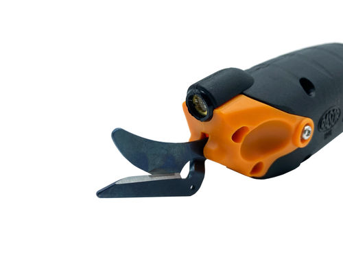 Macchina da taglio cesoia - RS1 - Rasor Elettromeccanica - a batteria / tessile / per cuoio