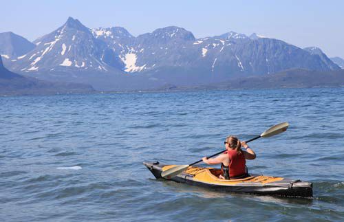 Kayak pieghevole - PUFFIN SACO - Pakboats/ScanSport, Inc. - da pesca / per adulto / 2 posti