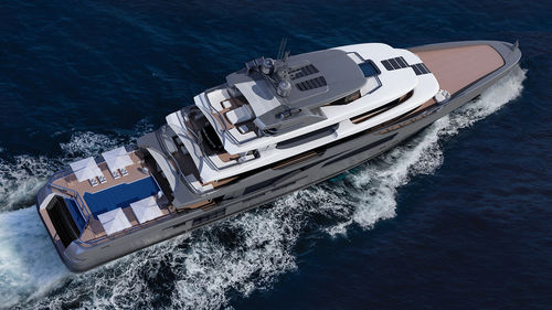 Mega-yacht da crociera - GYC 72 SCREEN - ARES Shipyard - raised pilothouse / in composito / in alluminio