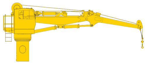 Gru per nave - K SERIES - Allied Marine Crane - di bordo / articolata / con compensazione attiva