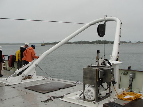 Telaio di sollevamento a verricello per navi per nave - PORTABLE   - Allied Marine Crane