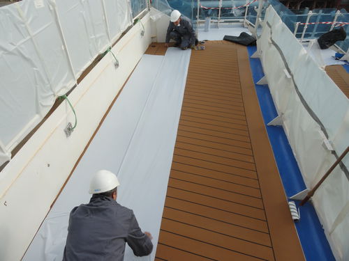 Telo di protezione per cantiere navale - MARICOVER / PROTEC MARINE - Marinoni spa