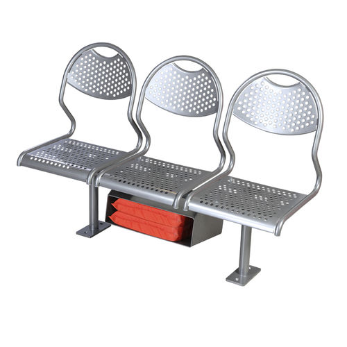 Sedile per nave passeggeri - Paro ST - Gerpol Sitzsysteme GmbH - 3 posti / in acciaio inossidabile
