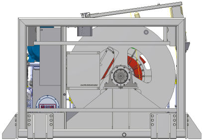 Argano per nave - 8TE - SMD - per rimorchio / per cavo ombelicale di ROV / con motore idraulico