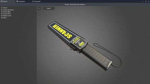 Simulatore di metal detector portatile - Hand-held - STORM SIM
