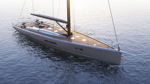 Sailing-yacht da crociera - 20.98 - Italia Yachts - con 3 cabine / con poppa aperta / con doppio timone a ruota