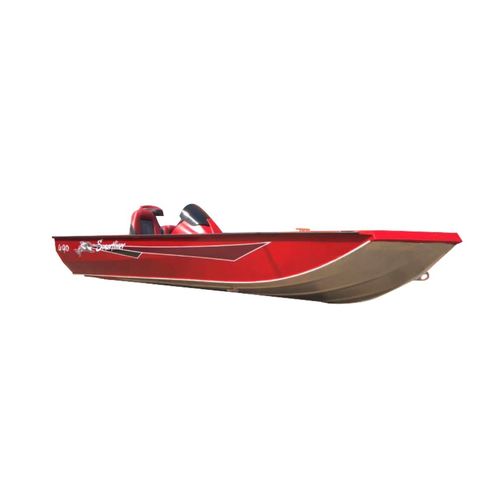 Bass boat fuoribordo - 490 - SMARTLINER - con console laterale / open / da pesca sportiva