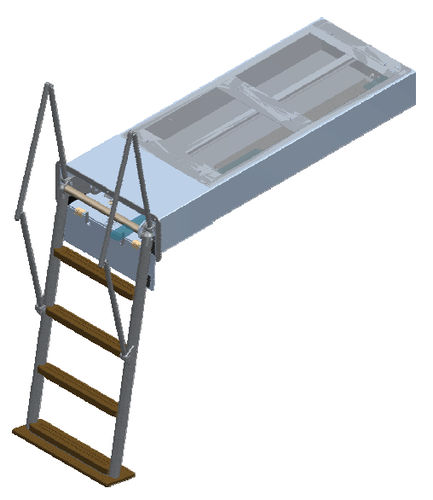 Scaletta per barca - Carina Railing Motion - Swissway Marine Holland bv - per yacht / a scomparsa / da bagno