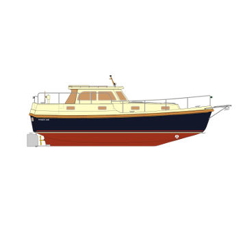 Cabinato entrobordo - 34M - HABER YACHTS Sp. z o.o.  - diesel / con scafo dislocante / hard-top