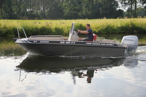 Barca open fuoribordo - 550 Sport (DCI-Approved) - Tinn-Silver aluminium boats - con console centrale / sportiva / in alluminio