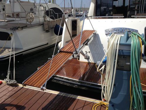 Passerella per yacht - krommen stainless steel yacht accessories - telescopica / in acciaio inossidabile / con corrimano