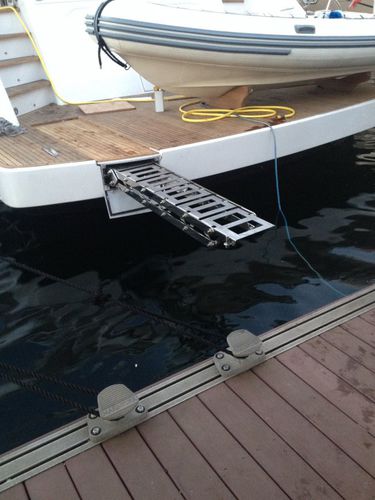 Passerella per yacht - krommen stainless steel yacht accessories - a scomparsa / in acciaio inossidabile