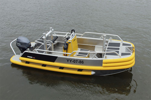 Barca professionale imbarcazione di servizio portuale - HARBOUR 45 - STORMER MARINE - fuoribordo / in alluminio