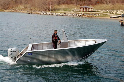Barca open fuoribordo - GEORGIAN BAY 20' - Henley Boats™ - con console centrale / in alluminio