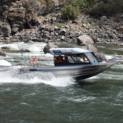 Barca da pesca e diporto a idrogetto - Finlayson - Bentz Boats - con cabina di pilotaggio / in alluminio
