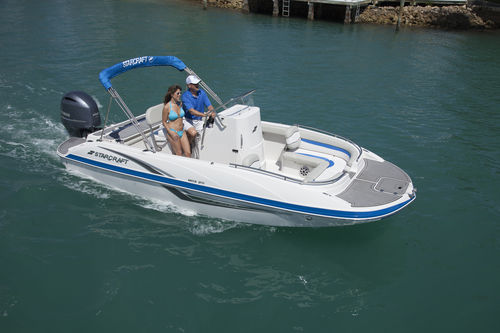 Deck boat fuoribordo - 211 MDX OB  - Starcraft - da pesca sportiva / max. 12 persone