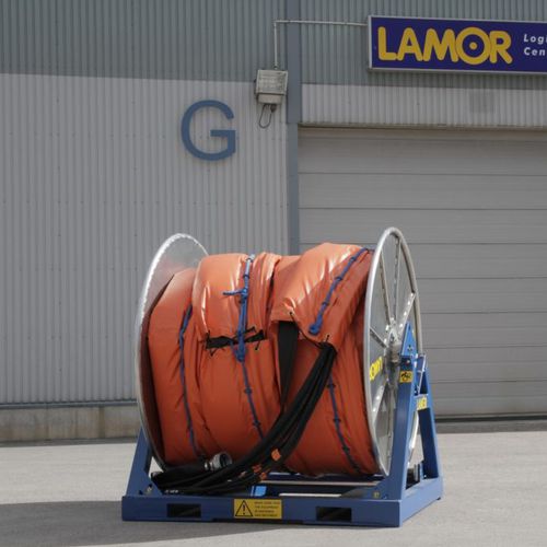 Avvolgitore per barriera antinquinamento in container - LHR L 1815 - LAMOR - rimorchiabile