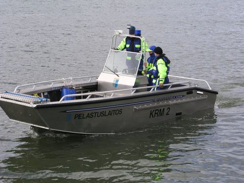 Barca professionale mezzo da sbarco - LC 6500 - LAMOR - fuoribordo / in alluminio