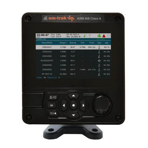 AIS marino - A200 - em-trak marine electronics - classe A / con display / USCG