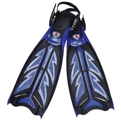 Pinne da immersione - FN-600 (BLUE) - Aquatec - in plastica / in composito / regolabile