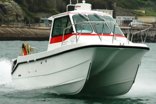 Barca professionale patrol boat - Saila Vie - Cheetah Marine - catamarano / fuoribordo
