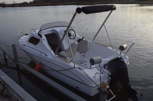 Lancia fuoribordo - QX480 - Marine Times Newspaper - open / con doppio ponte a terrazza / sportiva