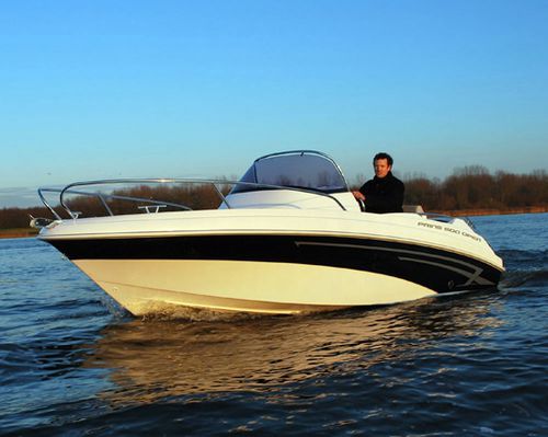 Barca open fuoribordo - QX500 - Marine Times Newspaper - con console laterale / sportiva / da turismo