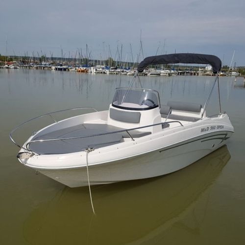 Barca open fuoribordo - QX560 - Marine Times Newspaper - con console centrale / da pesca sportiva / max. 7 persone