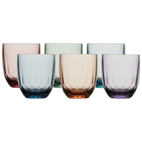 Bicchiere arancione - 30855 - Maritimia - blu / bianco / ad acqua