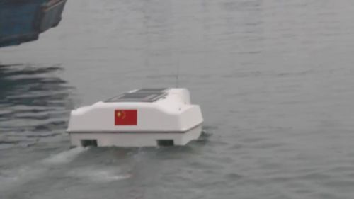 Drone marino pattugliatore - HV300 - Qing Dao Hvon Boat Co., Ltd. - teleguidato / elettrico / trimarano