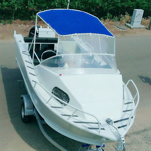 Barca open con console centrale - Seaya 580D - Qing Dao Hvon Boat Co., Ltd. - da pesca / offshore / in alluminio