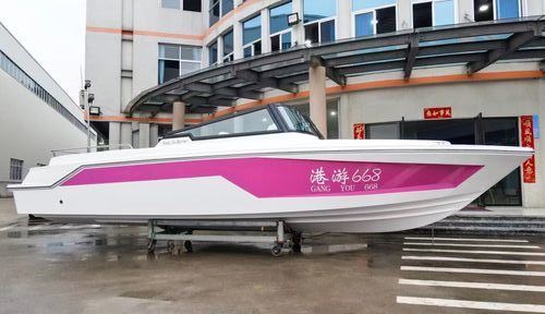 Runabout fuoribordo - YB-860 - Changzhou Youbang Boat Co., Ltd. - con dual console / bow-rider / open
