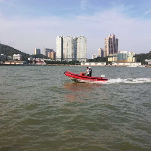 Gommone fuoribordo - RIB-450 - Changzhou Youbang Boat Co., Ltd. - open / in alluminio / con prendisole