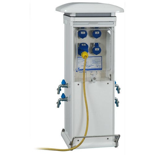 Colonnina di distribuzione di acqua - Minus smart - CLOUDENERGY S.R.L. - di distribuzione elettrica / con illuminazione incorporata / per pontile
