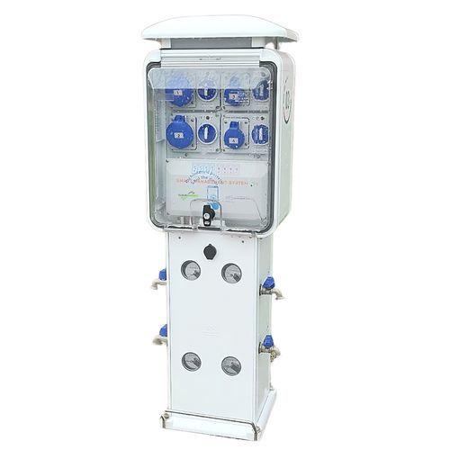 Colonnina di distribuzione di acqua - Acquarius smart - CLOUDENERGY S.R.L. - di distribuzione elettrica / con illuminazione incorporata / per pontile